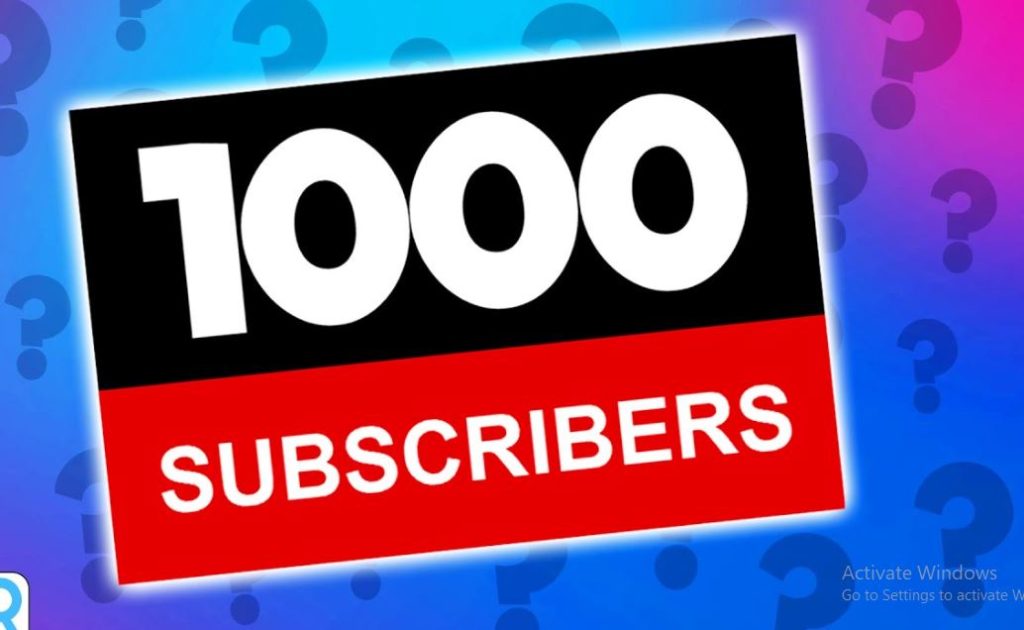 Penghasilan 1000 subcriber di Dunia online